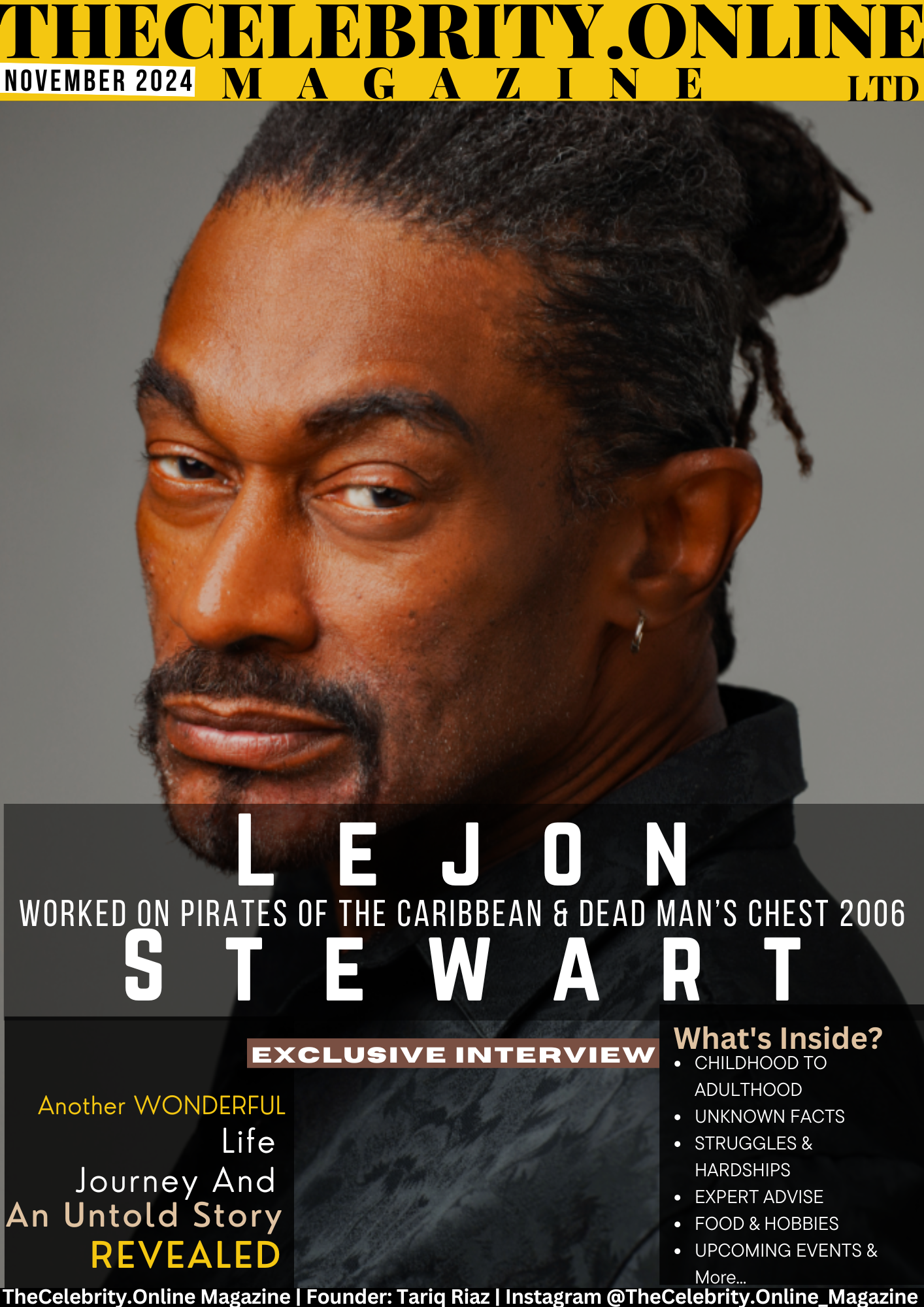 Lejon Stewart Exclusive Interview :  A Bright Star in Hollywood 