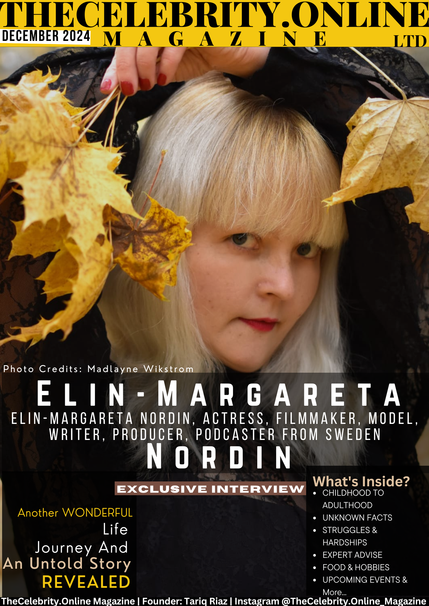 Elin-Margareta Nordin, Actress, Filmmaker, Model, Writer, Producer, Podcaster From Sweden