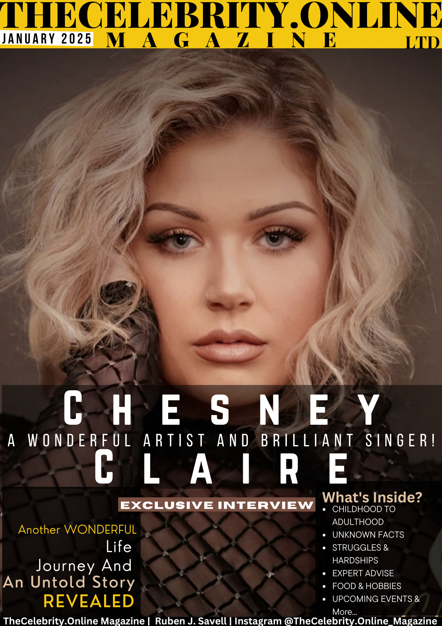 Chesney Claire Exclusive Interview – January 2025 Magazine Edition