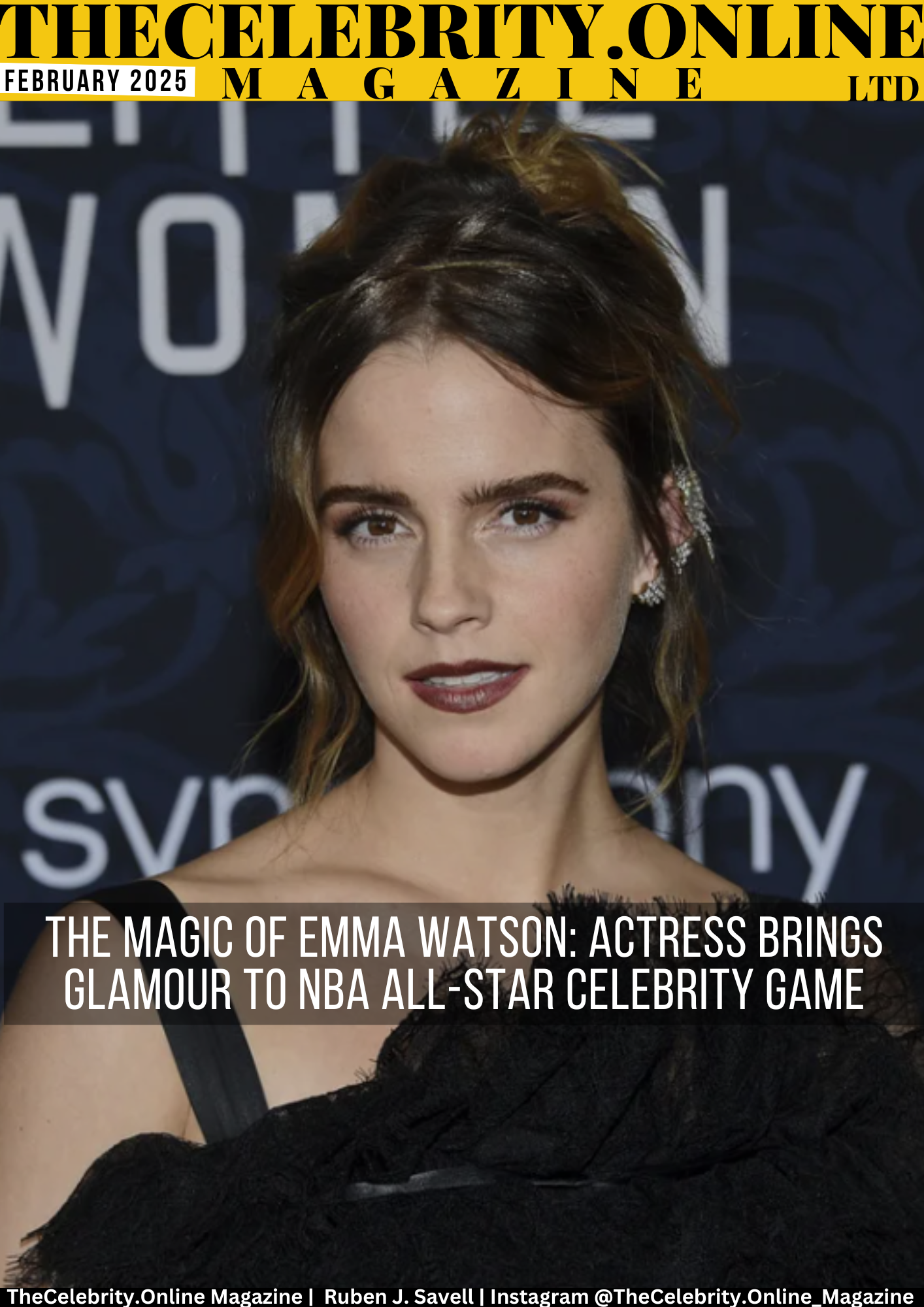 The Magic of Emma Watson: Actress Brings Glamour to NBA All-Star Celebrity Game