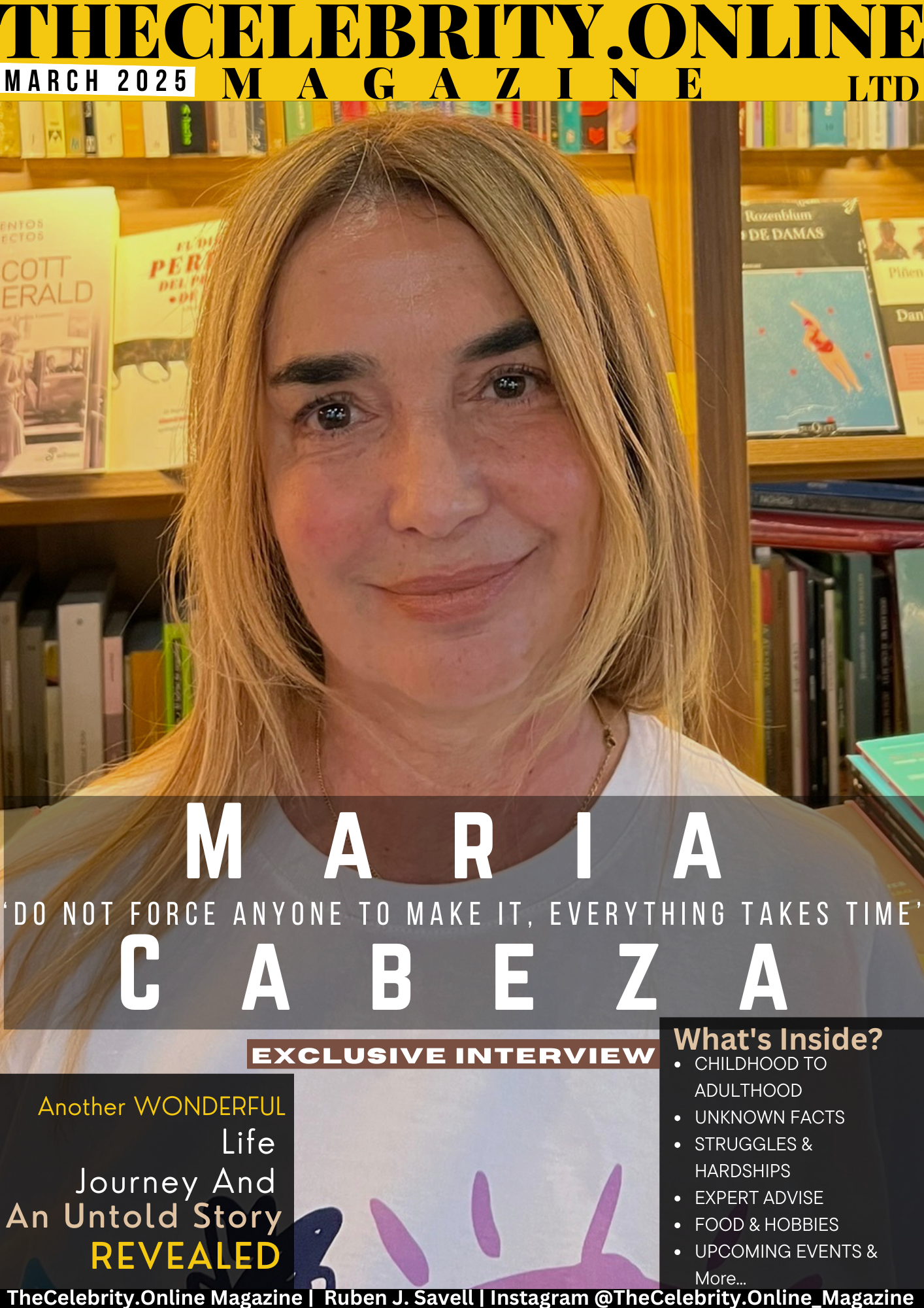 Maria Cabeza Exclusive Interview – Do Not Force Anyone To Make It, Everything Takes Time