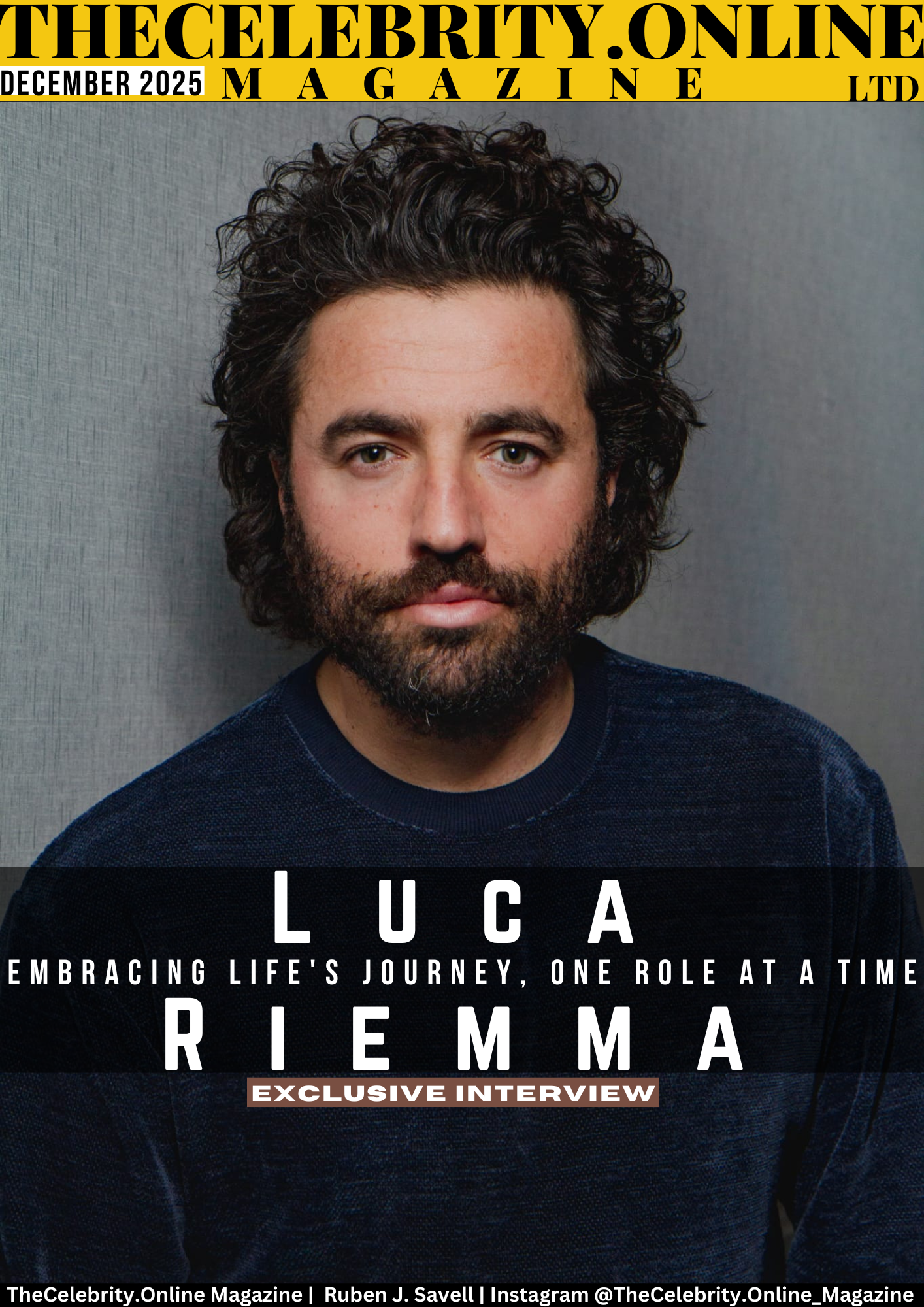 Luca Riemma Exclusive Interview – Embracing Life’s Journey, One Role At A Time