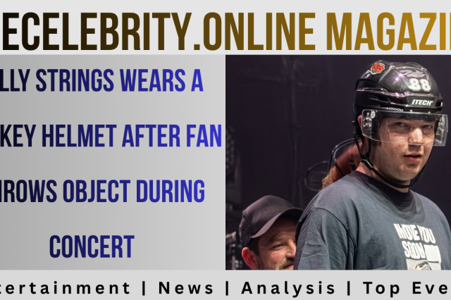 Billy Strings Wears a Hockey Helmet After Fan Throws Object During Concert