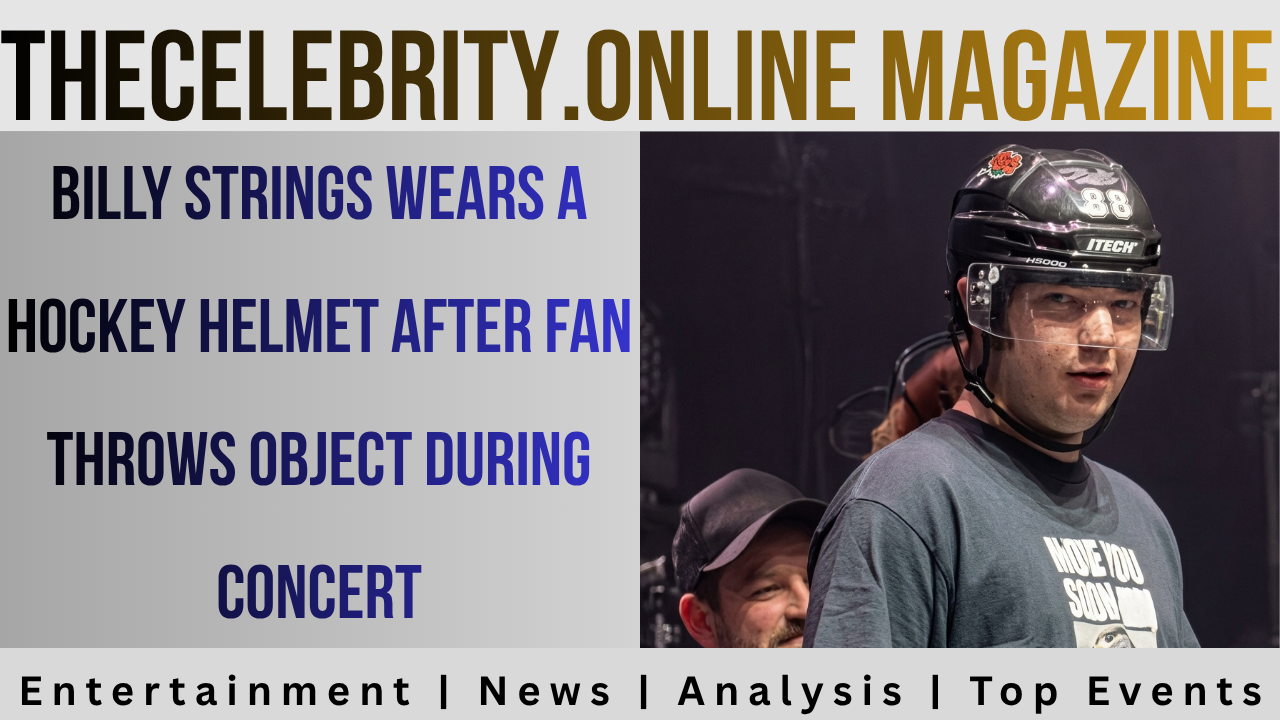 Billy Strings Wears a Hockey Helmet After Fan Throws Object During Concert